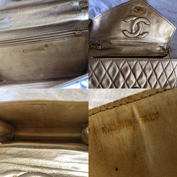 🌟festive Gold metallic Chanel bag - Picture 5 of 8